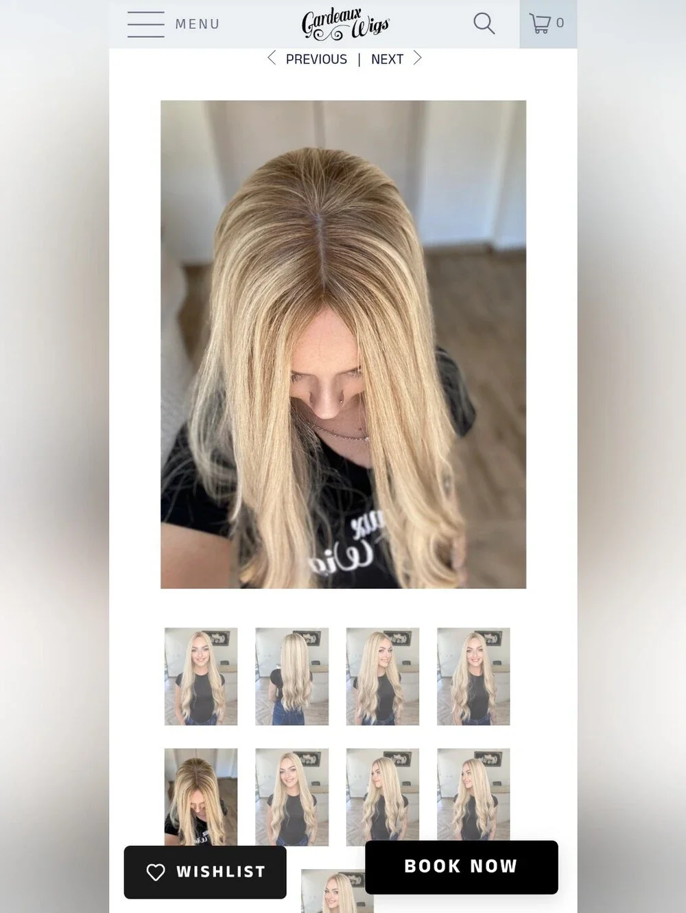 Gardeaux Wigs Topper Rooted Blonde 24 In Long 8x8 Cap 100% Human Hair Silk Top